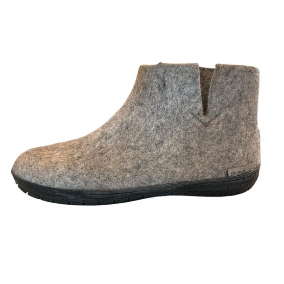 Glerups GR-01-02 Wool Felt Boots Size 39 Gray Rubber Sole Minimalist Slippers - Picture 1 of 15
